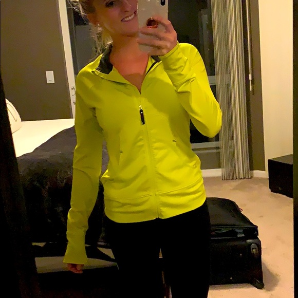 Neon Green Under Armour Fitted Jacket - Picture 1 of 5